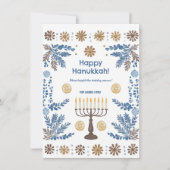 Aangepaste tekst Luminous Festival of Lights Feestdagenkaart (Voorkant)