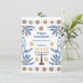 Aangepaste tekst Luminous Festival of Lights Feestdagenkaart (Staand voorkant)