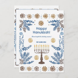 Aangepaste tekst Luminous Festival of Lights Feestdagenkaart