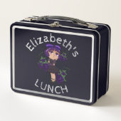 Aangepaste Tekst Lunchbox met Blackberry Chibi (Voorkant)