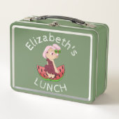 Aangepaste Tekst Lunchbox met Watermelon Chibi (Voorkant)