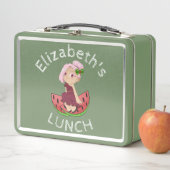 Aangepaste Tekst Lunchbox met Watermelon Chibi (In situ)