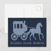 Aangepaste tekst Mackinac Island Briefkaart (Voorkant / Achterkant)
