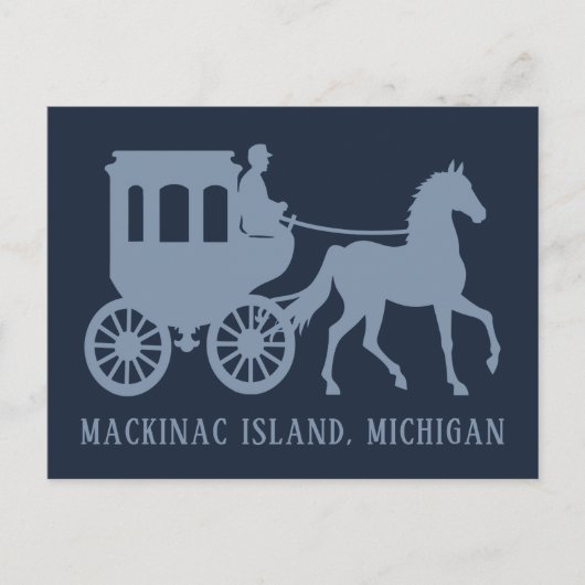 Aangepaste tekst Mackinac Island Briefkaart (Voorkant)