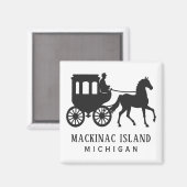Aangepaste tekst Mackinac Island Magneet (Voorkant / Achterkant)