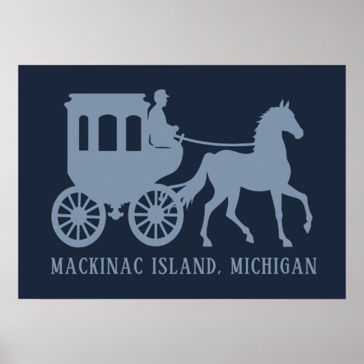 Aangepaste tekst Mackinac Island Poster (Voorkant)