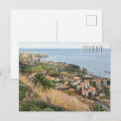 Aangepaste tekst Madeira Portugal Briefkaart (Voorkant / Achterkant)
