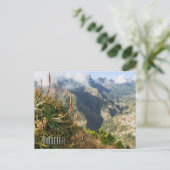 Aangepaste tekst Madeira Portugal Briefkaart (Staand voorkant)