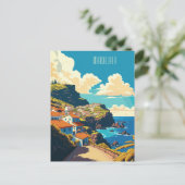 Aangepaste tekst Madeira Portugal Briefkaart (Staand voorkant)