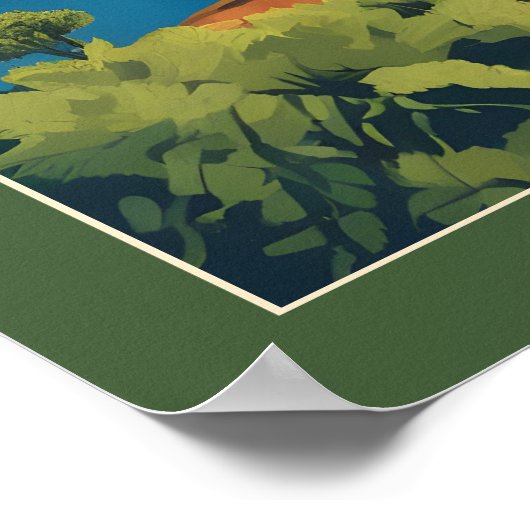 Aangepaste tekst Madeira Portugal Poster (Hoek)