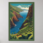 Aangepaste tekst Madeira Portugal Poster (Voorkant)