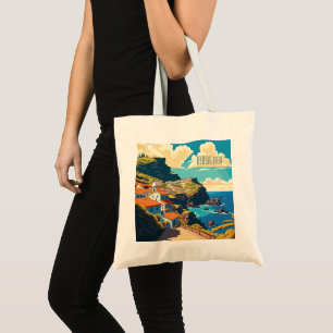 Aangepaste tekst Madeira Portugal Tote Bag