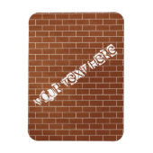 Aangepaste tekst Magnet met Brick Wall Design Magneet (Verticaal)