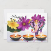 Aangepaste tekst, Majestic Diwali Feestdagenkaart (Voorkant)