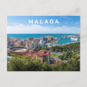 Aangepaste tekst Malaga Spanje Gebied Foto Briefkaart (Voorkant)