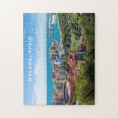 Aangepaste tekst Malaga Spanje Gebied Foto Legpuzzel (Verticaal)