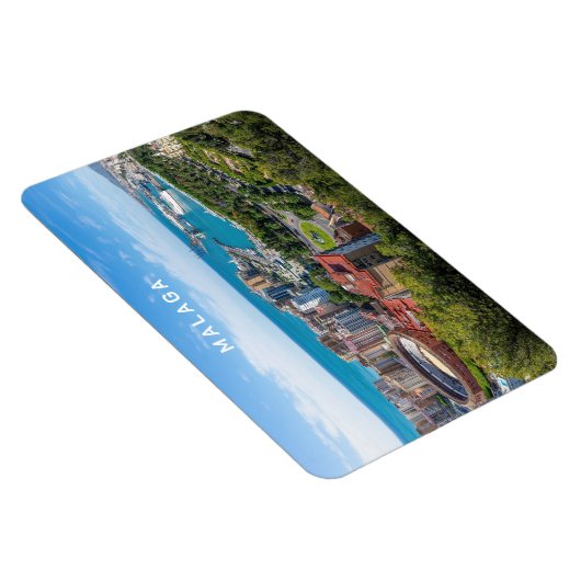 Aangepaste tekst Malaga Spanje Gebied Foto Magneet (Rechterzijde)