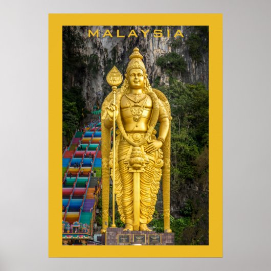 Aangepaste tekst Maleisië Poster (Voorkant)