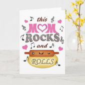 Aangepaste tekst Mama / Moeder Verjaardag Kaart (Gele Bloem)