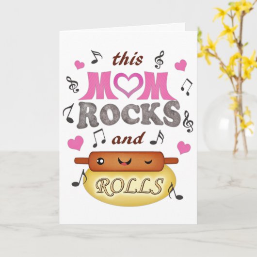 Aangepaste tekst Mama / Moeder Verjaardag Kaart (Gele Bloem)