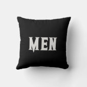 Aangepaste tekst Mannen naam zwarte kleur achtergr Kussen (Achterkant)