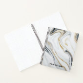 Aangepaste tekst - Marmeren patroon Notitieboek (Binnen)