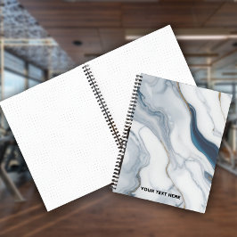 Aangepaste tekst - Marmeren patroon Notitieboek