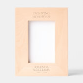 Aangepaste tekst Memorial Foto Houten Gegraveerde Lijstjes (Voorkant)