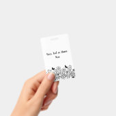 Aangepaste tekst met bloemen badge (Handheld)