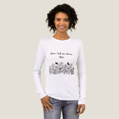 Aangepaste tekst met bloemen Tri-Blend shirt (Voorkant)