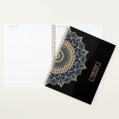 Aangepaste tekst met luxe mandala planner (Display)