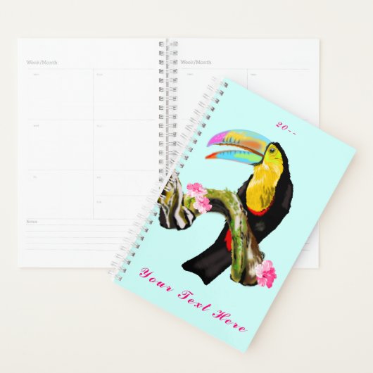 Aangepaste tekst met touchplank voor vogels / Jaar Planner (Display)