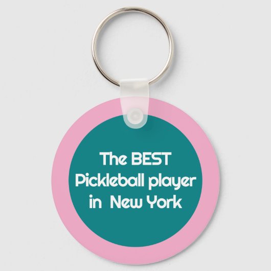 Aangepaste tekst met twee zijden pekelbal sleutelhanger (Achterkant)