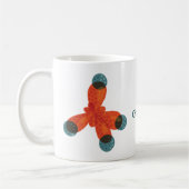 Aangepaste tekst Methane Molecule I Love Chemstry Koffiemok (Links)