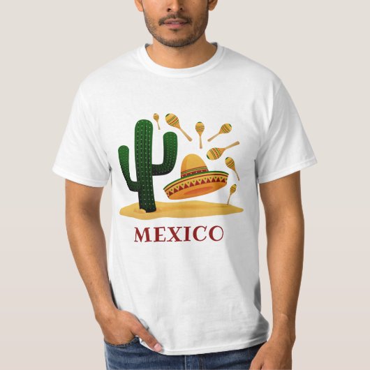 Aangepaste tekst MEXICO-shirten en -jassen T-shirt (Voorkant)