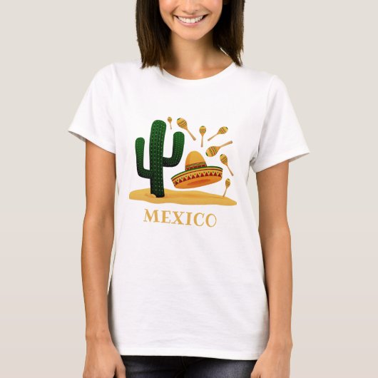 Aangepaste tekst MEXICO-shirten en -jassen T-shirt (Voorkant)