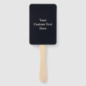 Aangepaste tekst Milano Italië Vintage Reizen fan  Handwaaier (Achterkant)