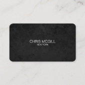 AANGEPASTE TEKST - Minimalistische zwarte textuur Visitekaartje (Voorkant)
