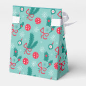 Aangepaste tekst Minty Green Pickleball Merry kers Bedankdoosjes (Achterkant)