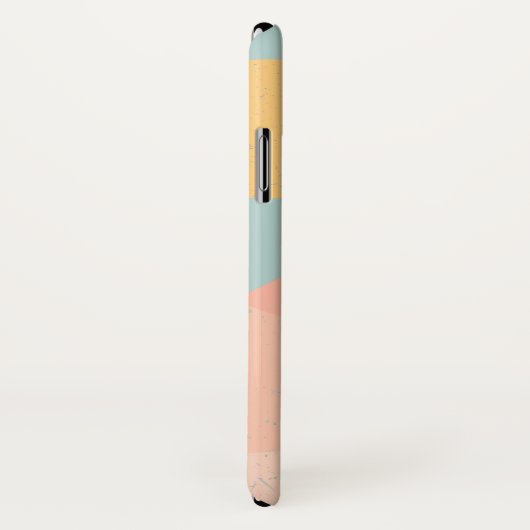 Aangepaste tekst modern design trendy blue roze ch Case-Mate iPhone case (Achterkant / rechts)