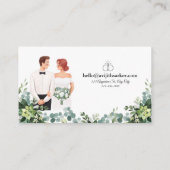 Aangepaste tekst Modern Floral Visitekaartje Informatiekaartje (Achterkant)