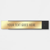 Aangepaste tekst Moderne Glamour Gouden Sjabloon Z Deurbordje (Voorkant)