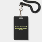Aangepaste tekst Mojito Cocktail Badge (Achterkant met lanyard)