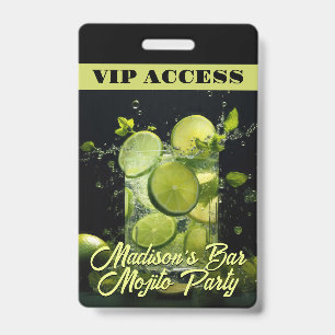 Aangepaste tekst Mojito Cocktail Badge