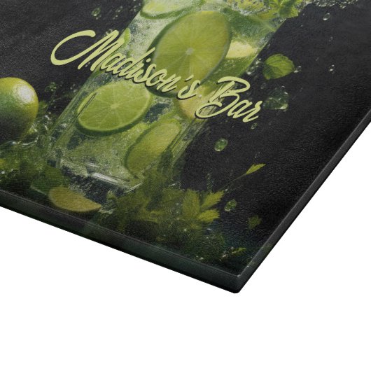 Aangepaste tekst Mojito Cocktail Snijplank (Hoek)