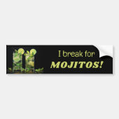 Aangepaste tekst Mojito Cocktails Bumpersticker (Voorkant)