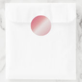 Aangepaste tekst monogram naam logo roze goud blan ronde sticker (Tas)