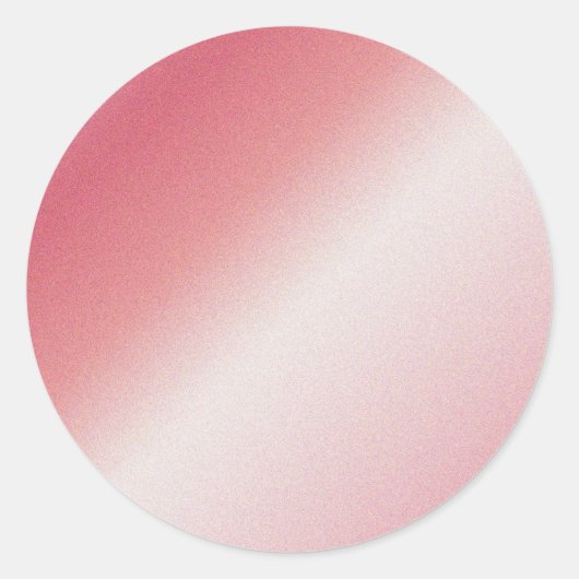 Aangepaste tekst monogram naam logo roze goud blan ronde sticker (Voorkant)