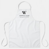 Aangepaste tekst monogram website gepersonaliseerd schort (Voorkant)