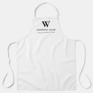 Aangepaste tekst monogram website gepersonaliseerd schort